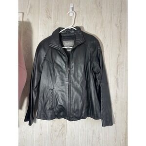Wilson's Leather Women's Thinsulate Jacket: Large With Liner  Black Zip Up
